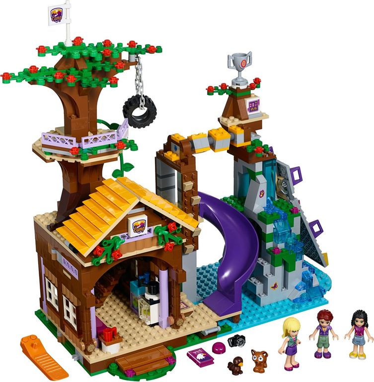 LEGO® Friends Campamento de aventura: casa en el árbol partes