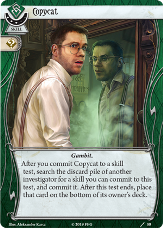 Arkham Horror LCG: Winifred Habbamock Investigator Starter Deck Copycat card