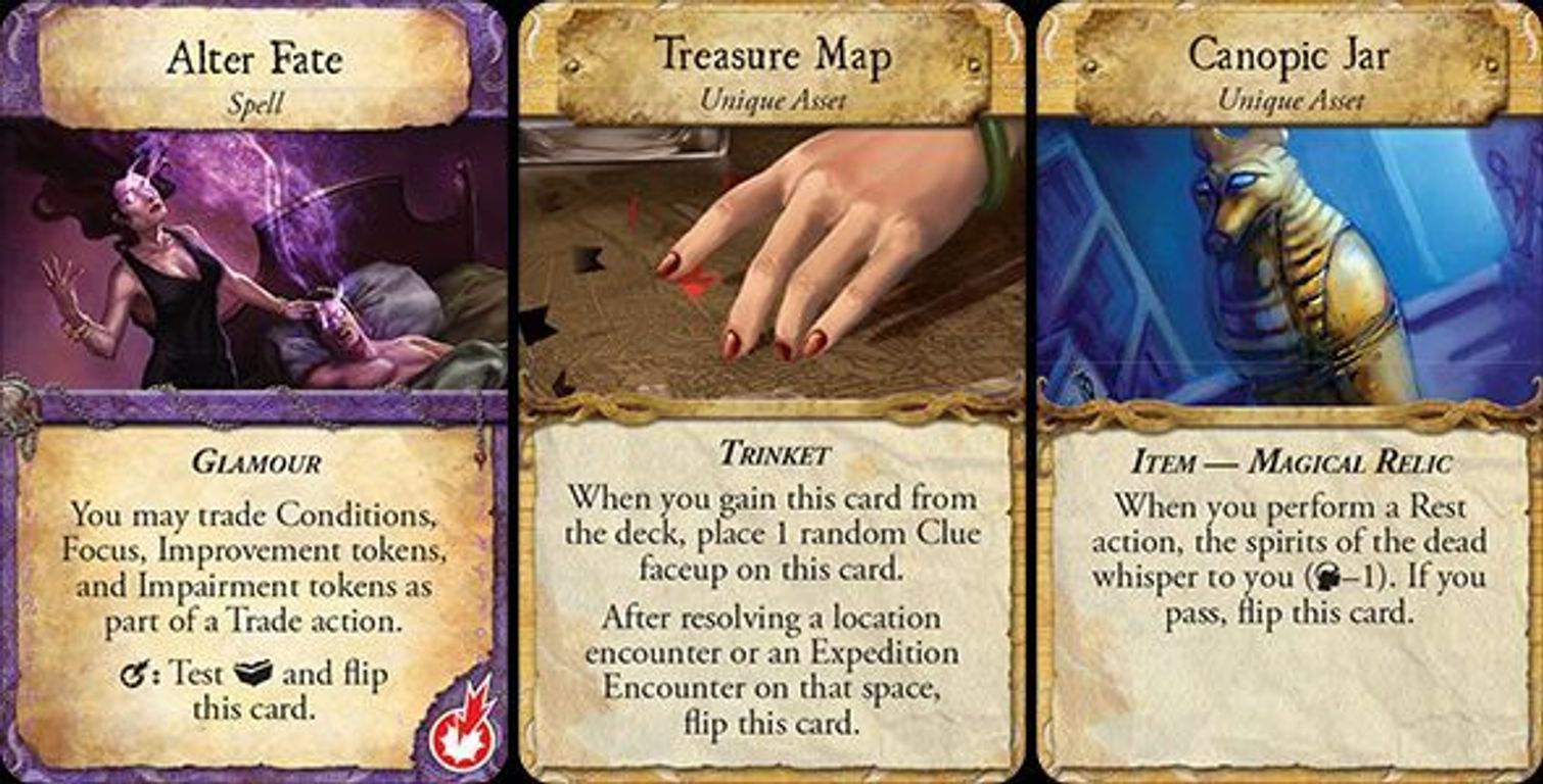 Eldritch Horror: L'Ombra delle Piramidi carte