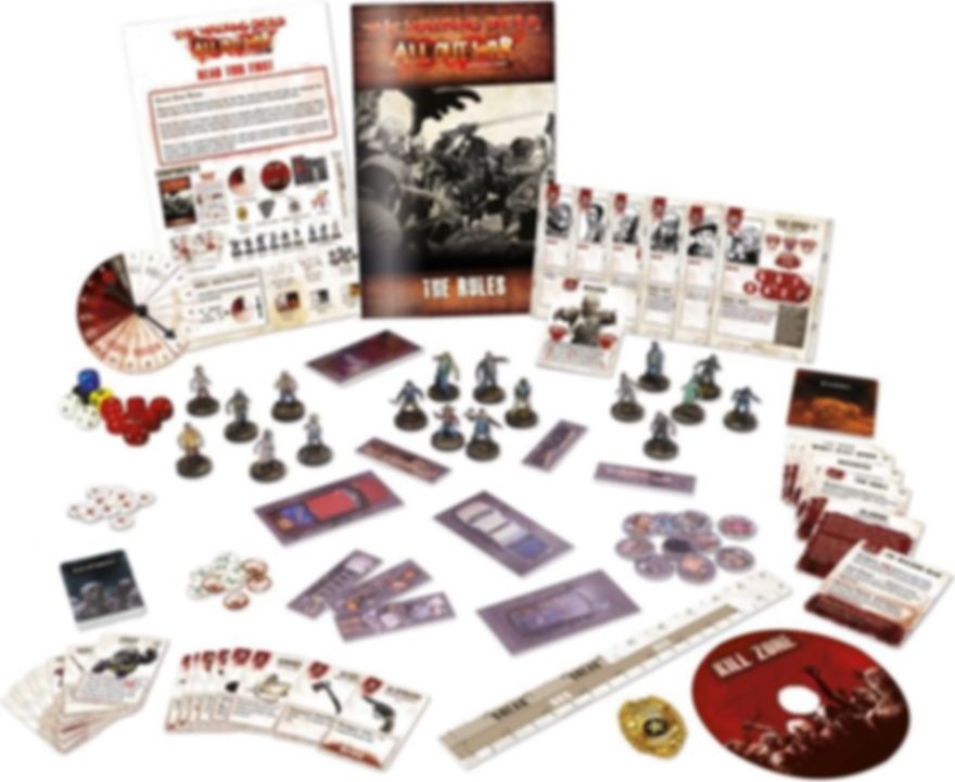 The Walking Dead: All Out War components