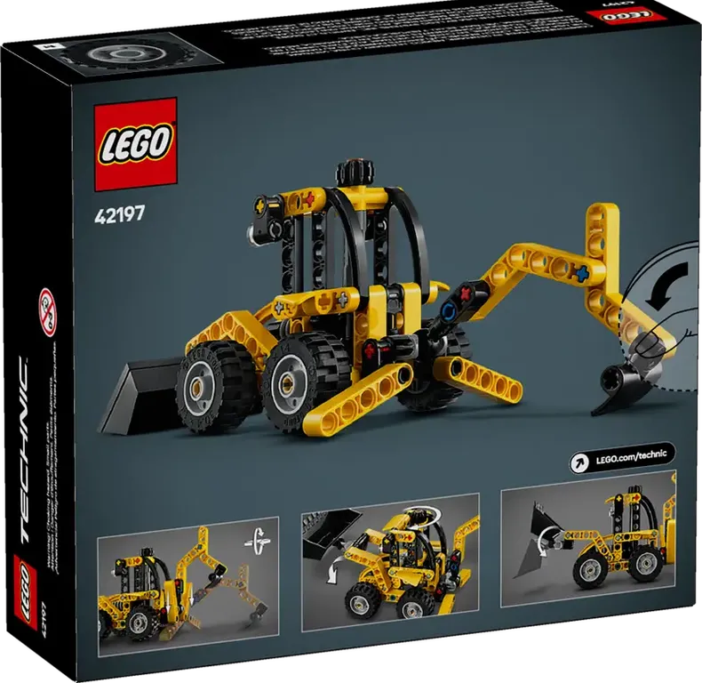 LEGO® Technic Backhoe Loader back of the box