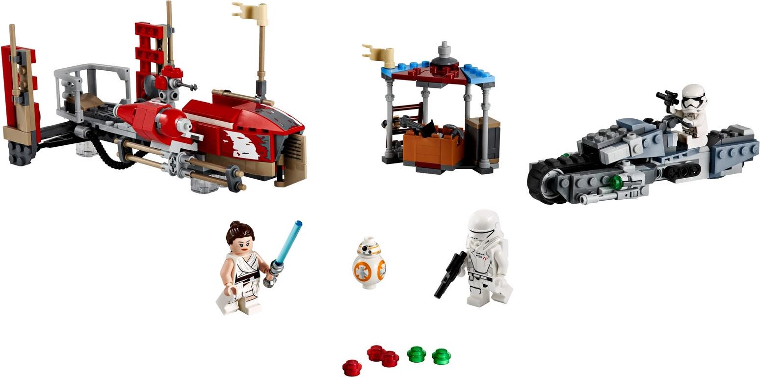 LEGO® Star Wars Inseguimento sullo Speeder Pasaana componenti