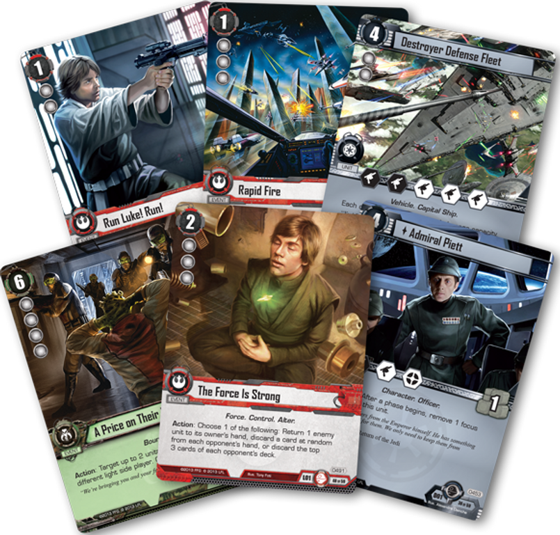 Star Wars: El Juego de Cartas - El equilibrio de la Fuerza cartas