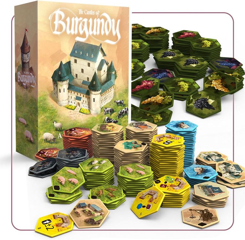 The Castles of Burgundy: Special Edition – Acrylic Hexes scatola