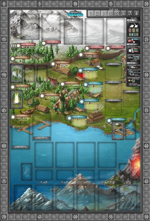 Champions de Midgard plateau de jeu