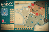 In the Shadows: Resistance in France 1943 - 1944 game board