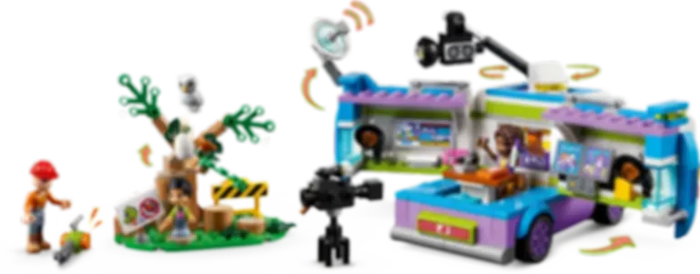 LEGO® Friends Newsroom Van gameplay