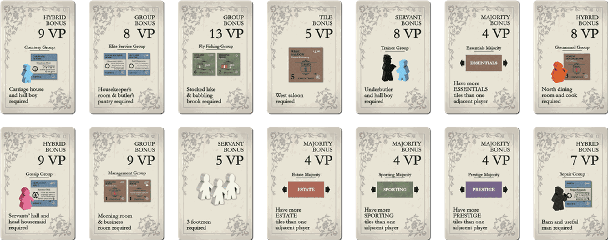 Obsession: Characters Expansion cards