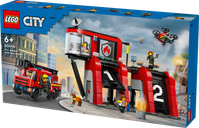 Fire Station with Fire Truck