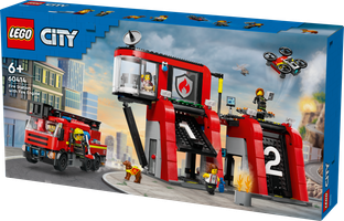 LEGO® City La caserne et le camion de pompiers