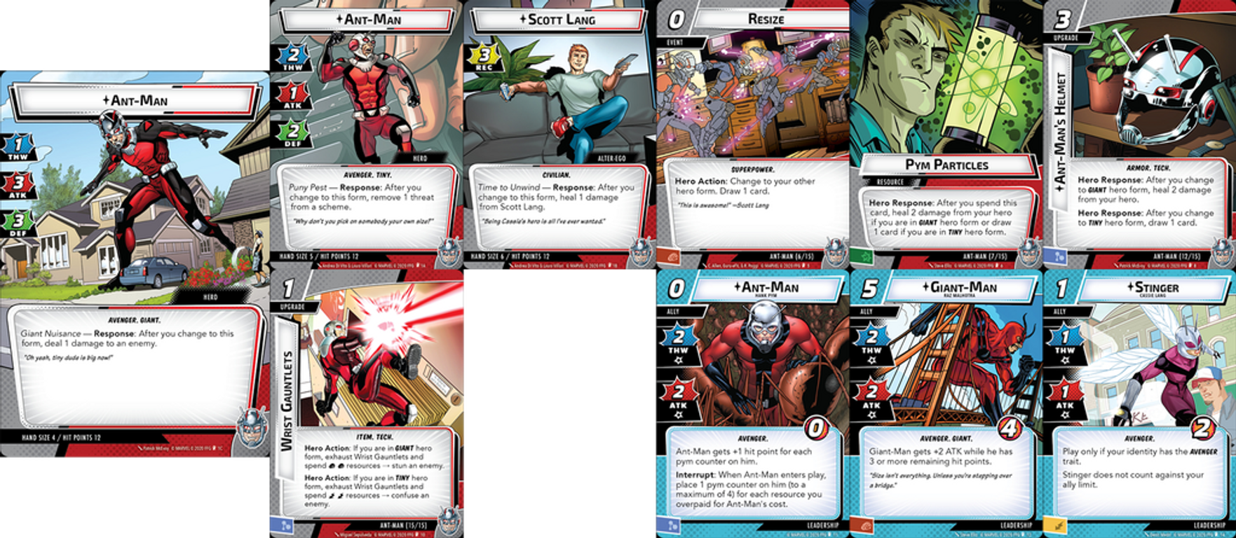 Marvel Champions: The Card Game - Ant-Man Hero Pack cards