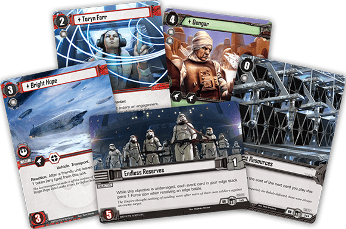 Star Wars: Il Gioco di Carte - Fuga da Hoth carte