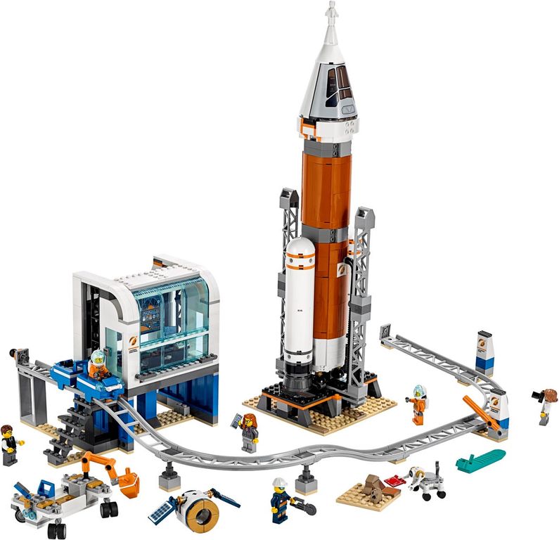 LEGO® City Deep Space Rocket and Launch Control components