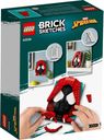 LEGO® Brick Sketches™ Miles Morales parte posterior de la caja