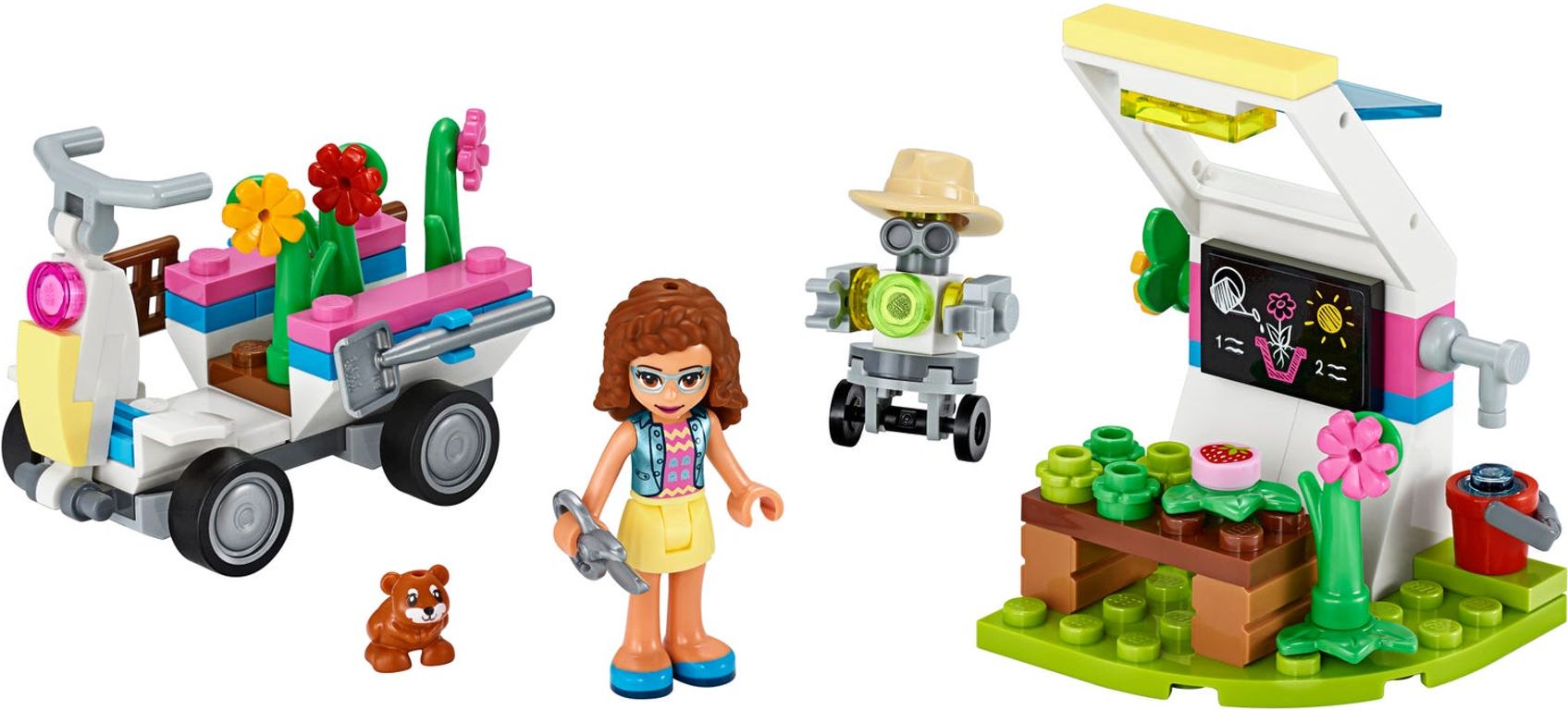 LEGO® Friends Il giardino dei fiori di Olivia componenti