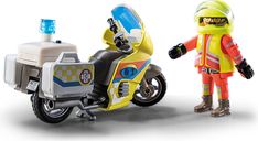 Playmobil® City Life Rescue Motorcycle with Flashing Light components