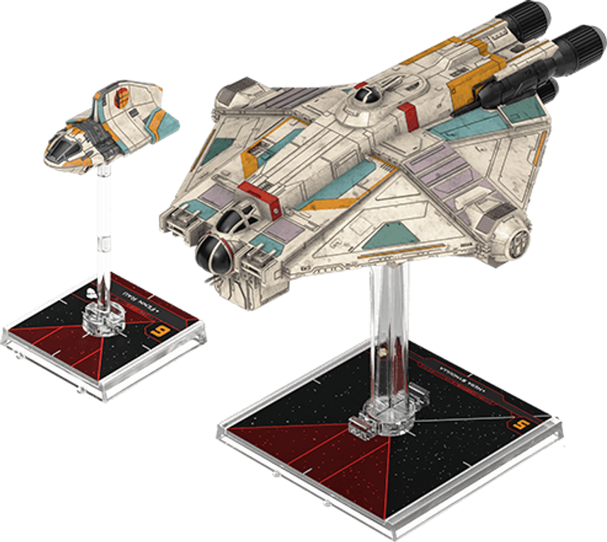 Star Wars: X-Wing (Second Edition) – Ghost Expansion Pack miniatures