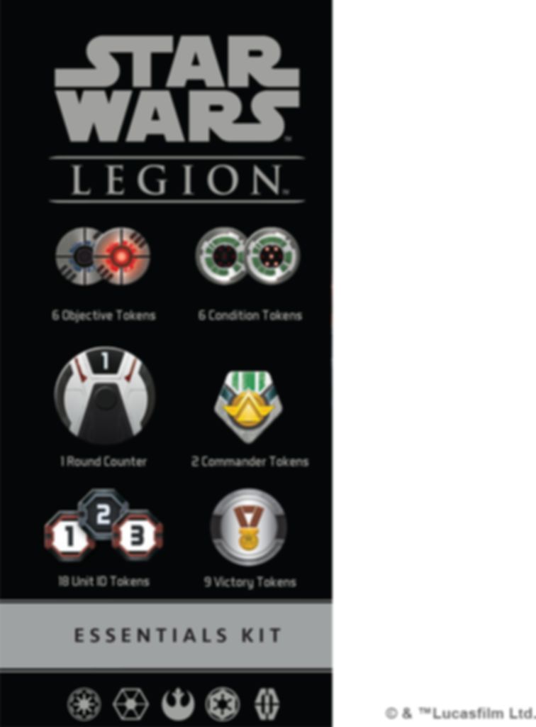 Star Wars: Legion – Essentials Kit parte posterior de la caja