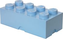 8-Stud Storage Brick – Light Blue box