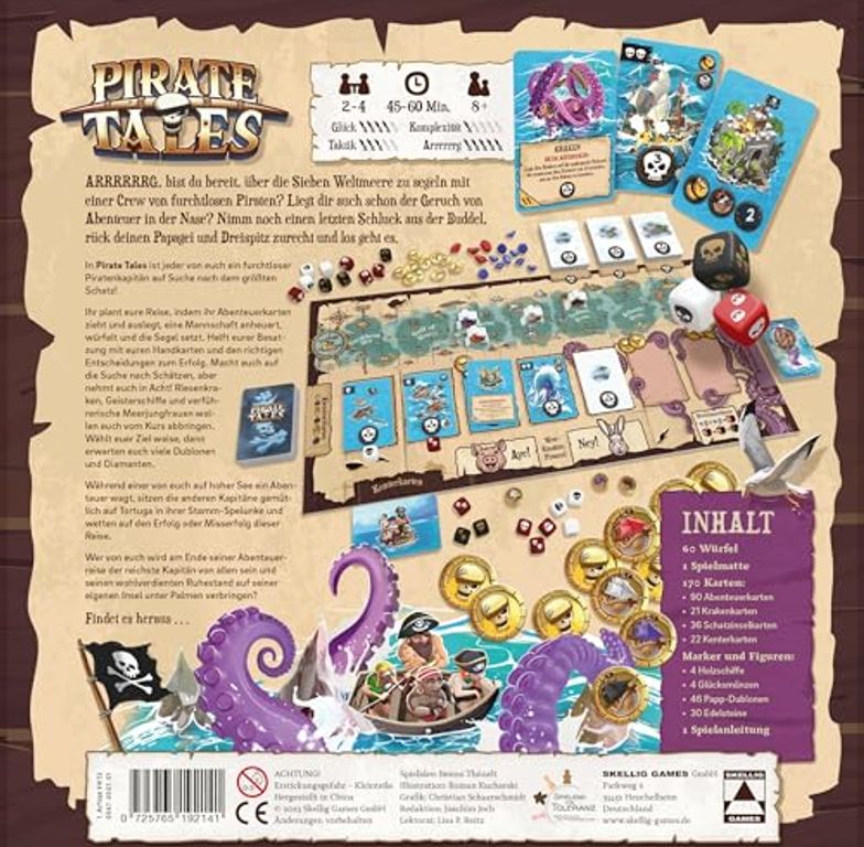 Pirate Tales achterkant van de doos