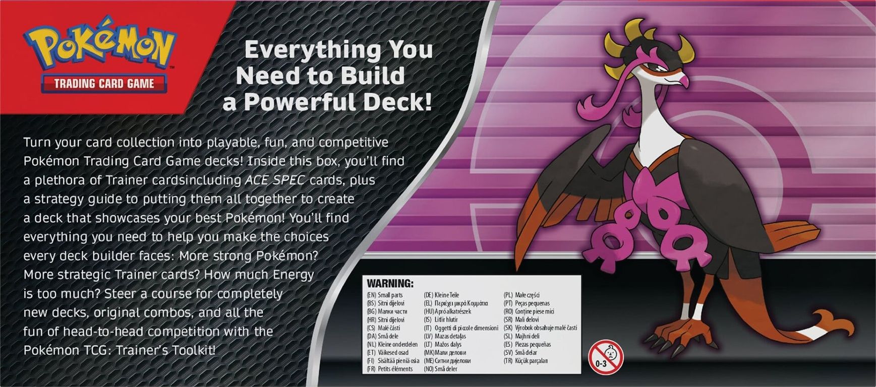 Pokémon TCG: Trainer’s Toolkit (2025) dos de la boîte