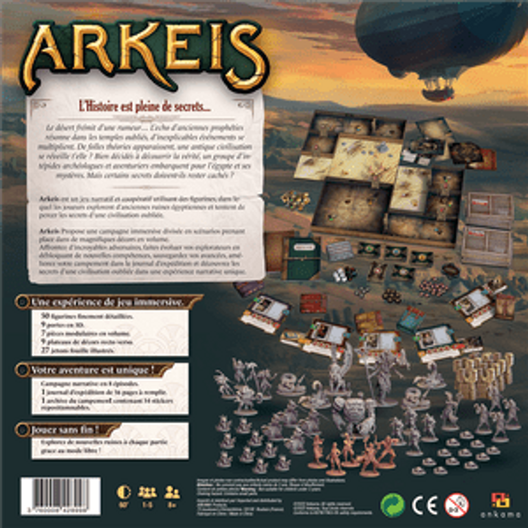 Arkeis dos de la boîte