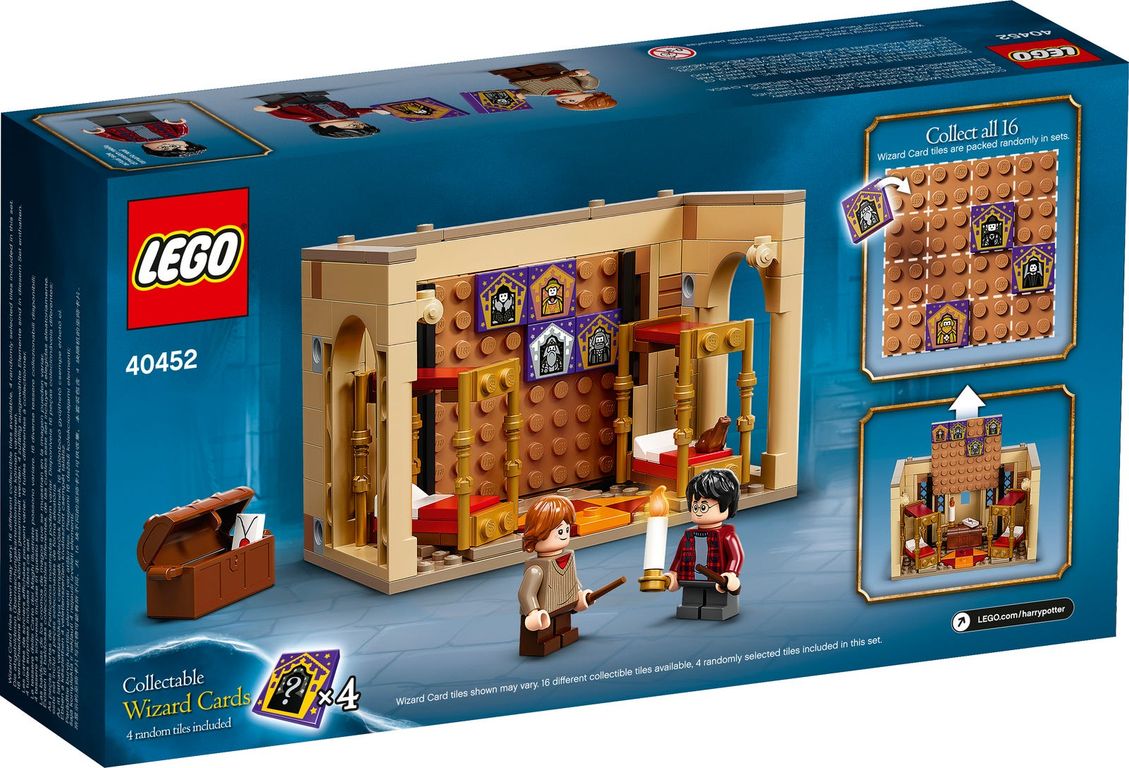 LEGO® Harry Potter™ Hogwarts™ Gryffindor™ Dorms parte posterior de la caja