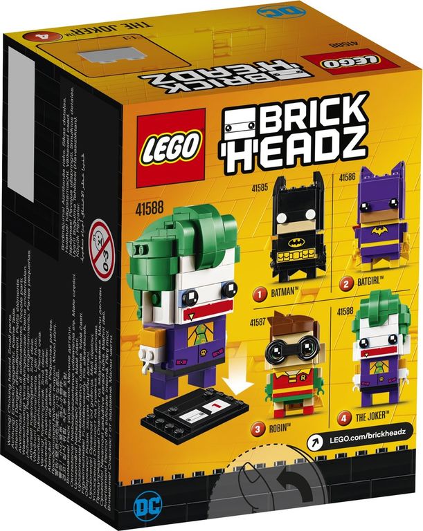 LEGO® BrickHeadz™ The Joker™ rückseite der box