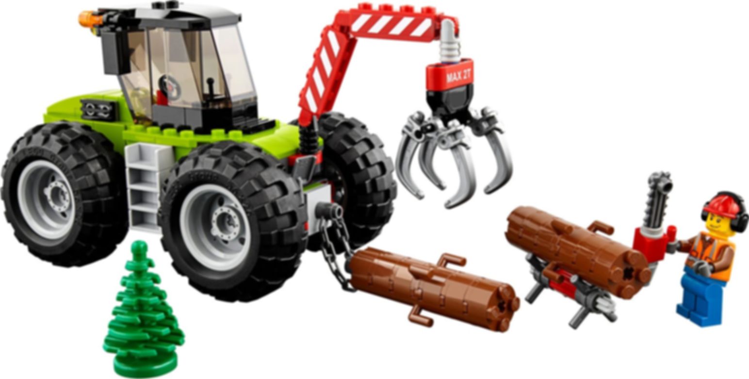 LEGO® City Le tracteur forestier composants