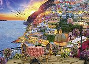 Abendessen in Positano, Italien