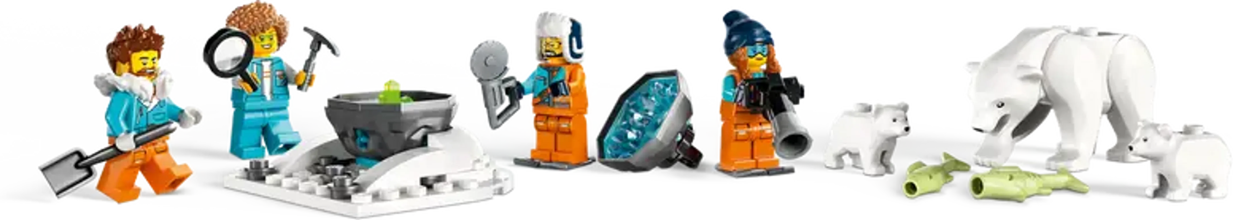 LEGO® City Arktis-Schneepflug mit mobilem Labor minifiguren