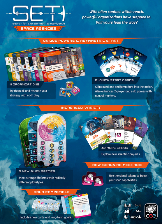 SETI: Space Agencies back of the box