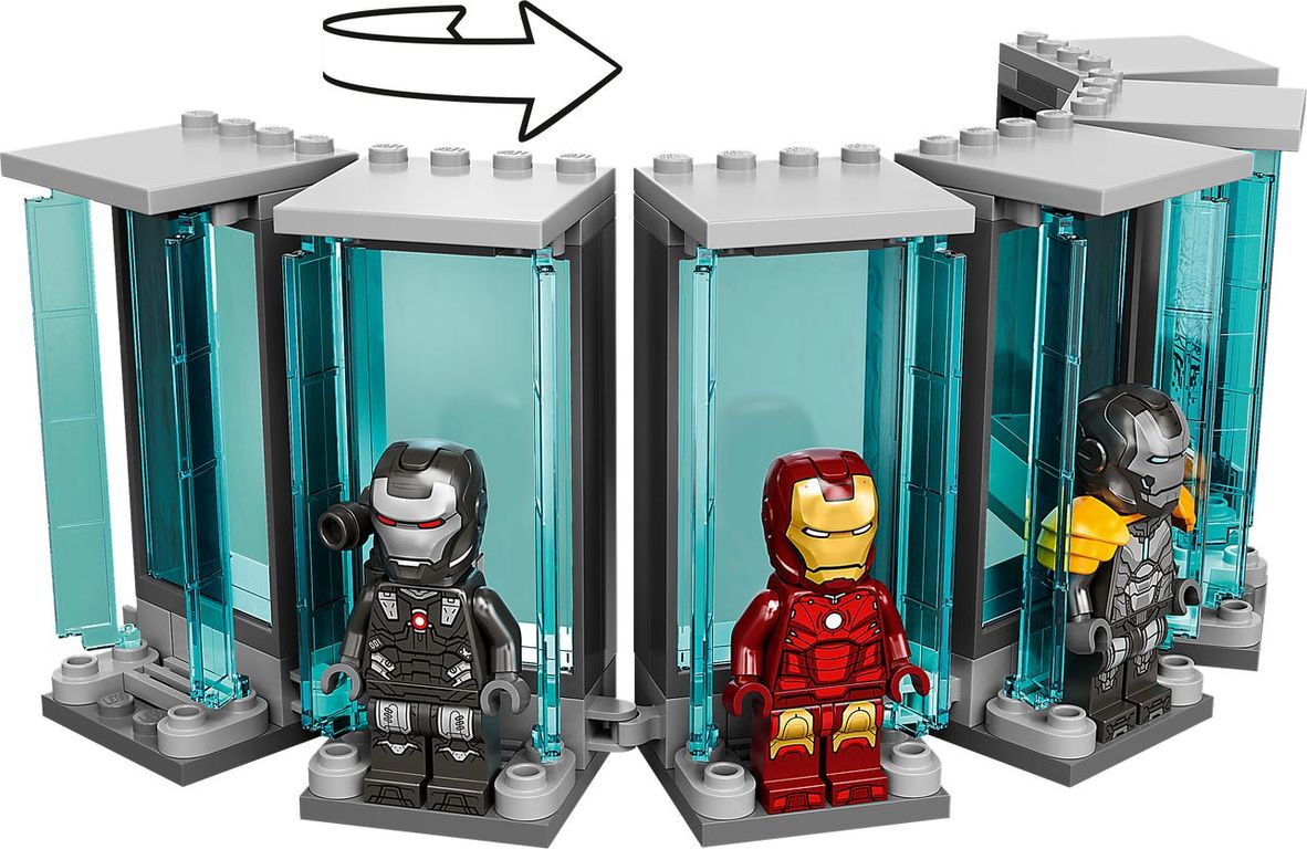 LEGO® Marvel Iron Mans Werkstatt minifiguren