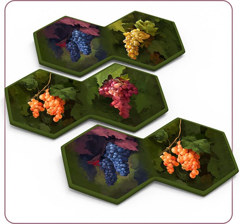 The Castles of Burgundy: Special Edition – Acrylic Hexes baldosas