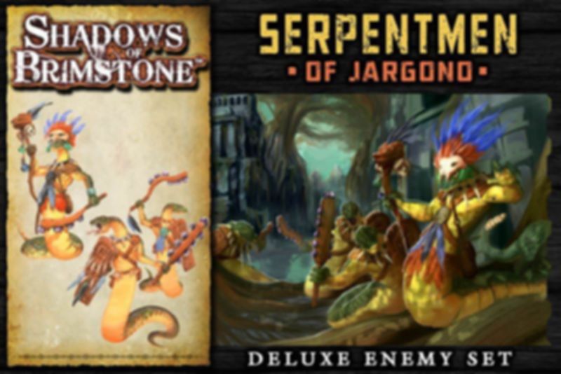 Shadows of Brimstone: Serpentmen of Jargono Deluxe Enemy Pack scatola