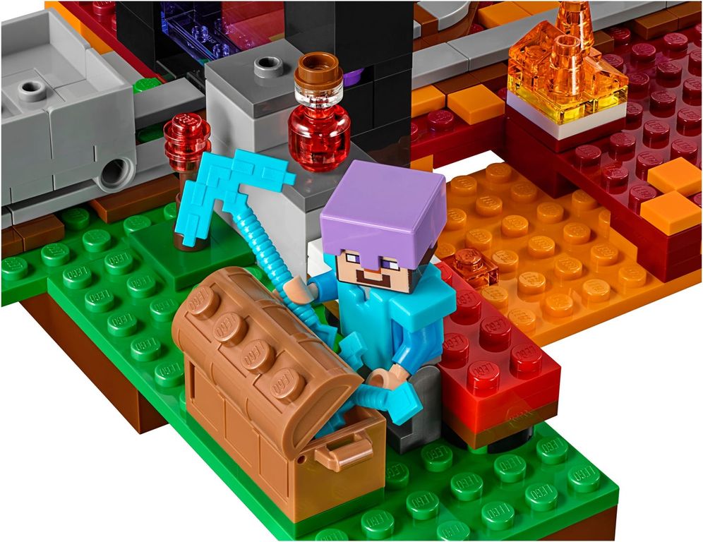 LEGO® Minecraft Het onderwereldportaal minifiguren