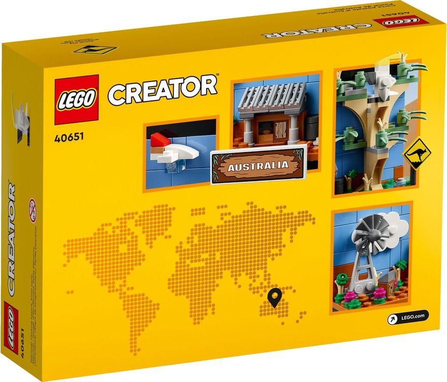 LEGO® Creator Postal de Australia parte posterior de la caja