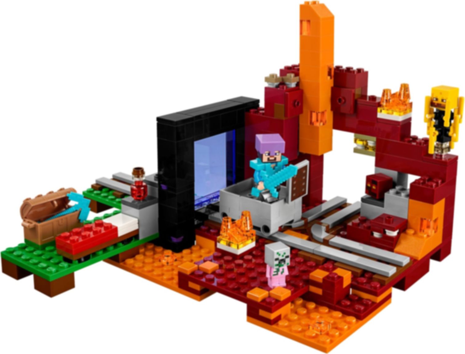 LEGO® Minecraft Netherportal komponenten
