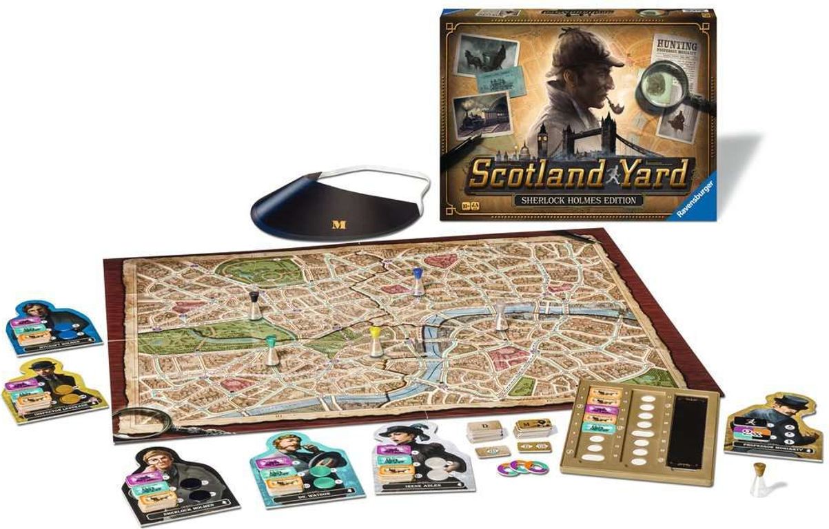Scotland Yard: Sherlock Holmes Edition componenten