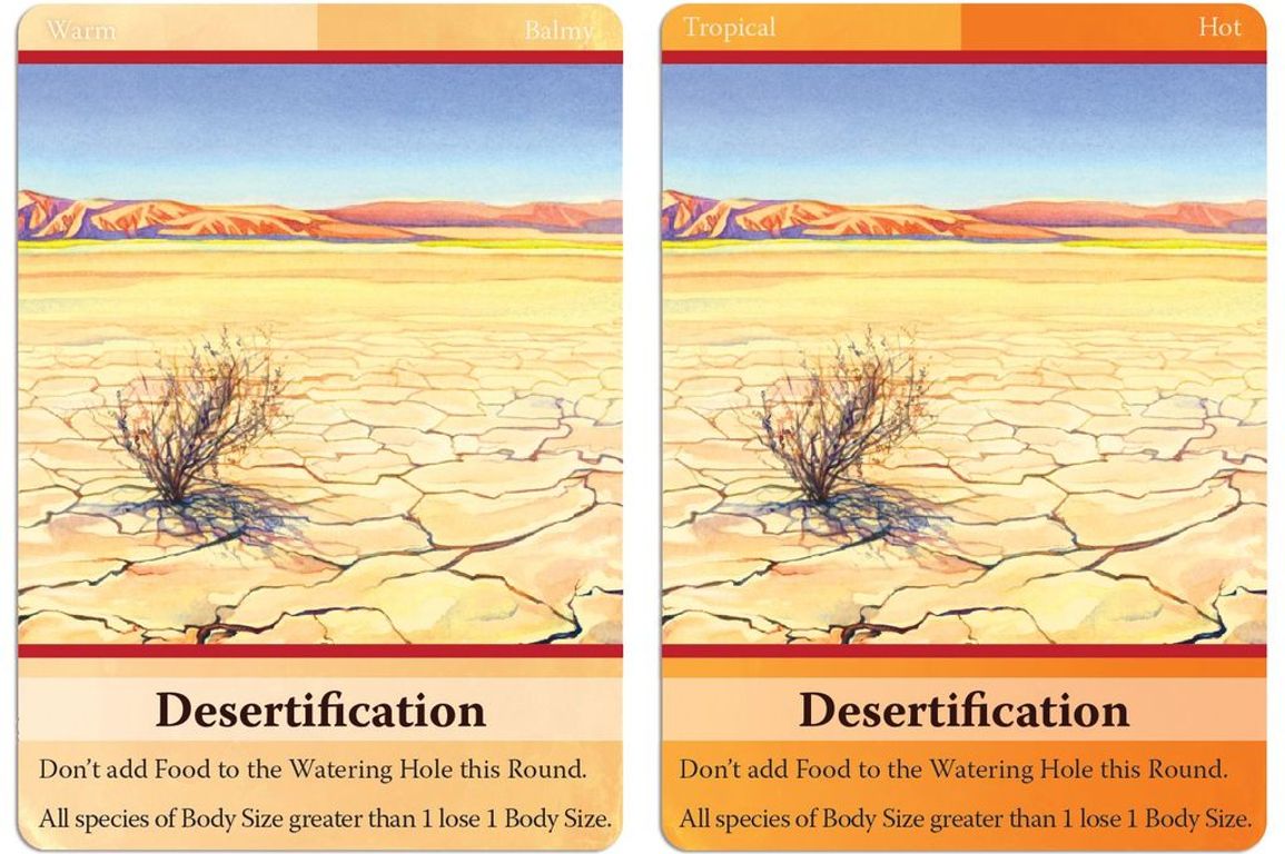 Evolution: Climate cards