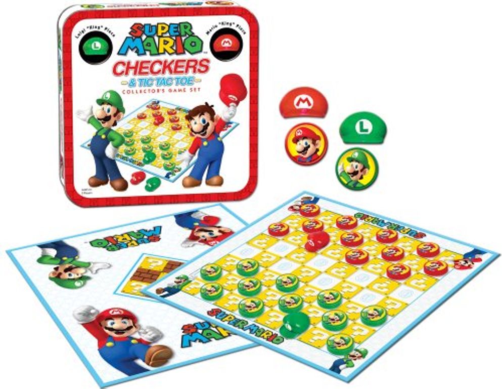 Super Mario Checkers components