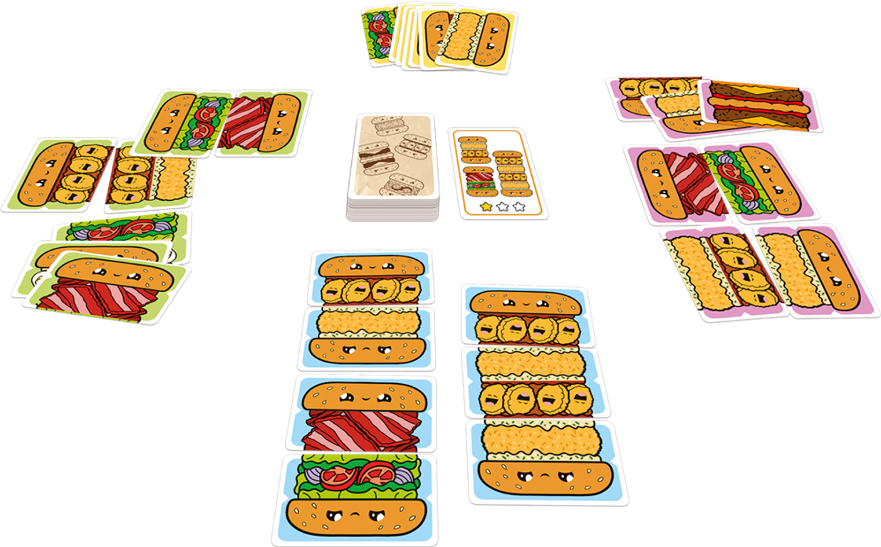 Burger ASAP – für 2 bis 4 Spieler – 6 Jahre und älter cartes