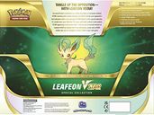 Pokémon TCG: Leafeon VSTAR Special Collection parte posterior de la caja