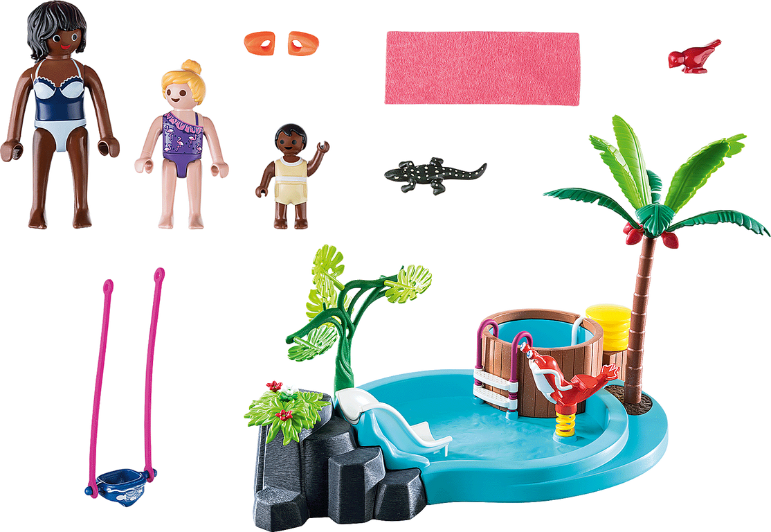 Playmobil® Family Fun Children's Pool with Slide components