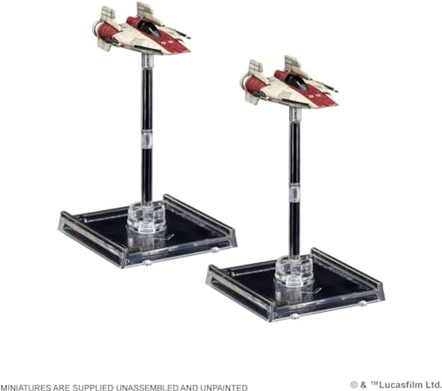 Star Wars: X-Wing (Second Edition) – Rebel Alliance Squadron Starter Pack miniatures
