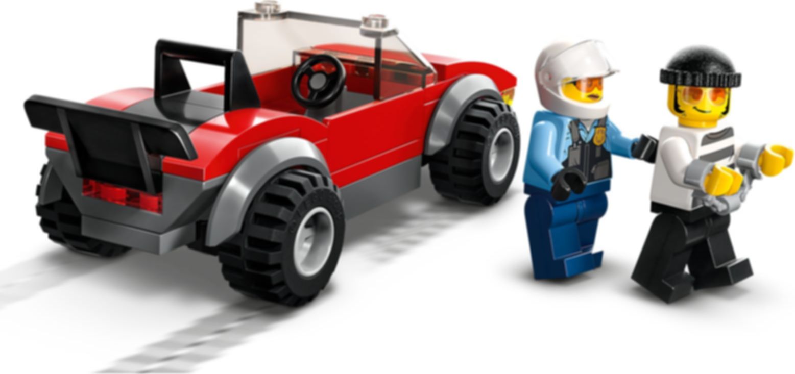 LEGO® City Moto de Policía y Coche a la Fuga jugabilidad