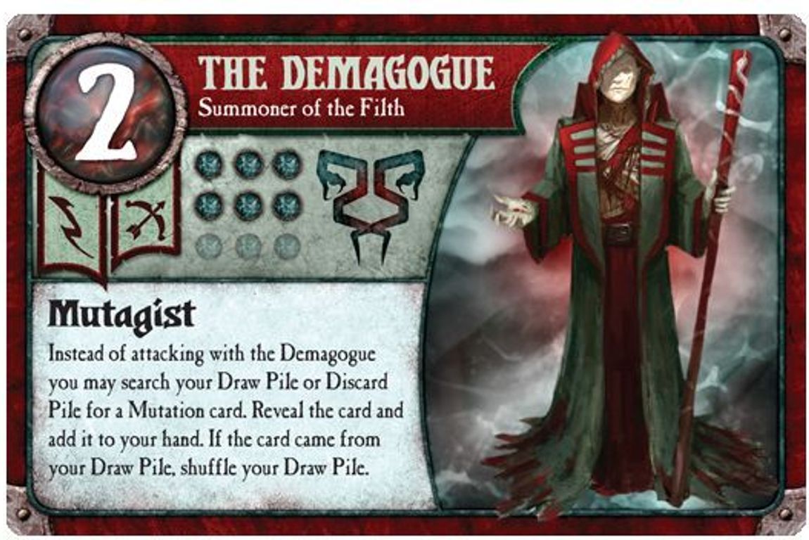 Summoner Wars: The Filth Faction Deck carta