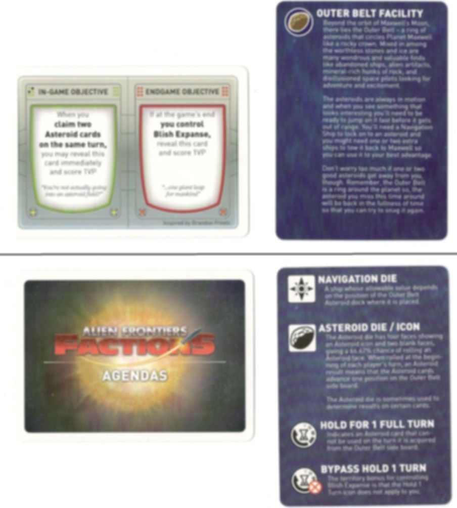 Alien Frontiers: Expansion Pack #6 components