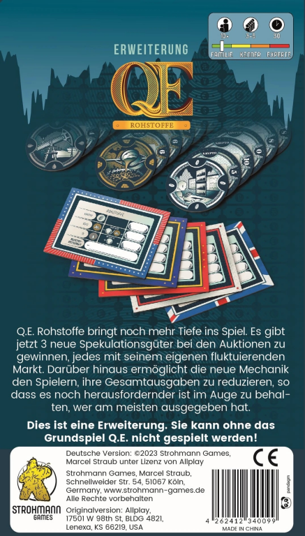 Q.E. – Rohstoffe rückseite der box