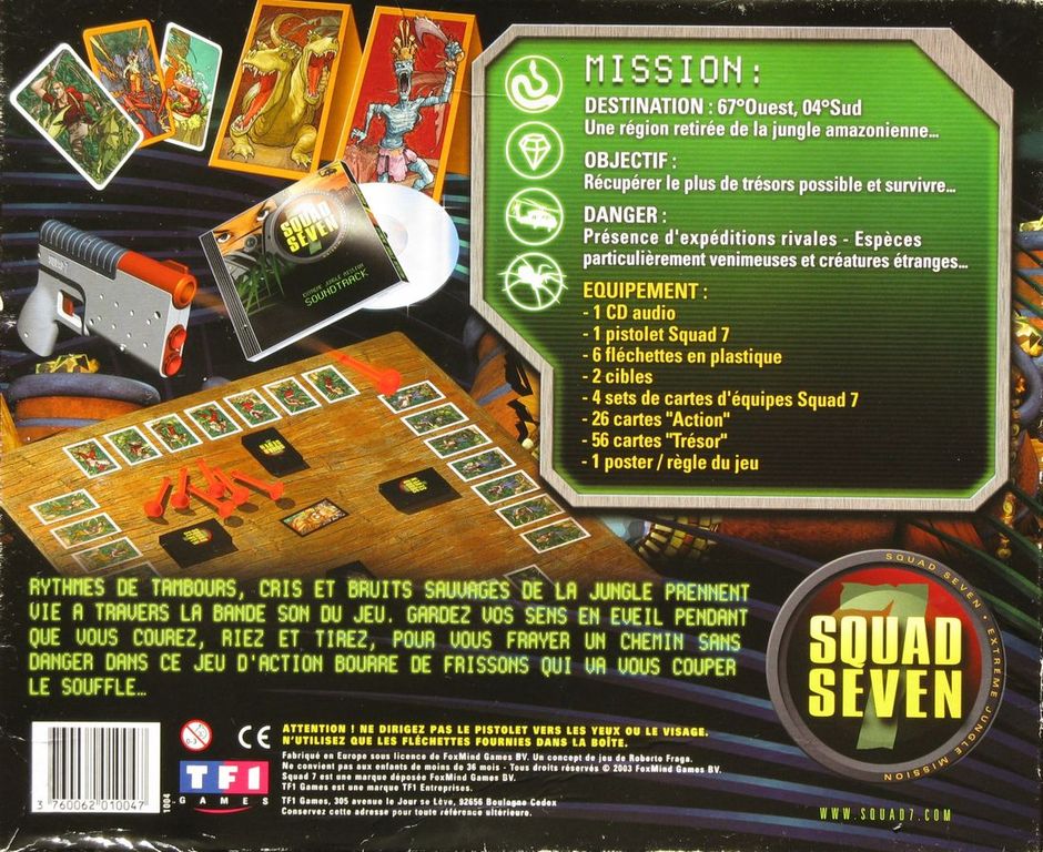Squad Seven dos de la boîte